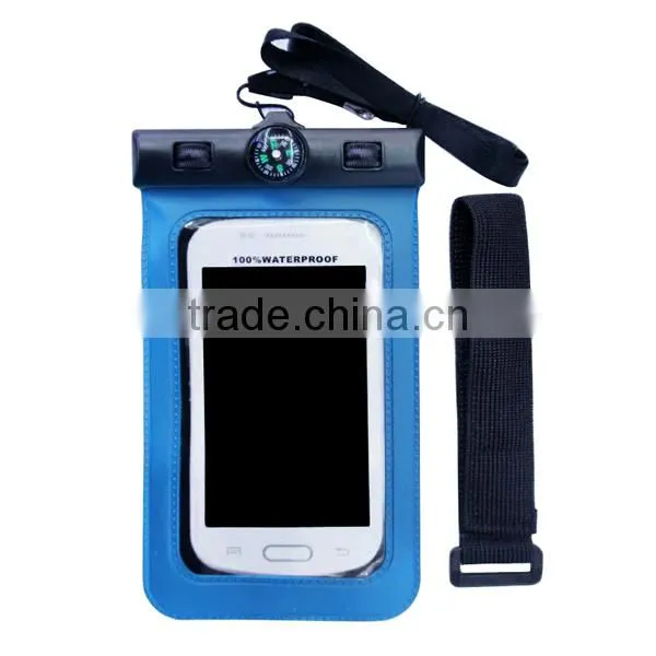 Hot Selling PVC Summer Swimming Mobile Phone Waterproof Bag, Universal Compass Waterproof Pouch For Smartphone 5.8" photo-5