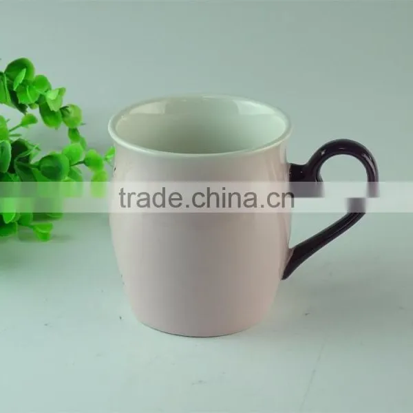 Stocked 350ml Colorful Glazed Ceramic Coffee Mug/cup With Special Handle Standard for Daily Use photo-5