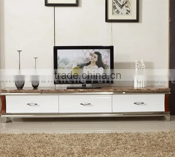 Modern Wood Japanese TV Stand Marble Top photo-5