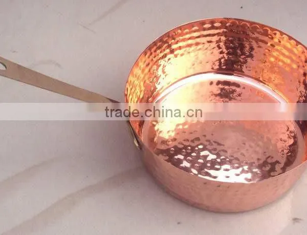 MASTER CHEF'S HAMMERED FINISH 100% PURE COPPER FRYING PAN KITCHEN APPLIANCE