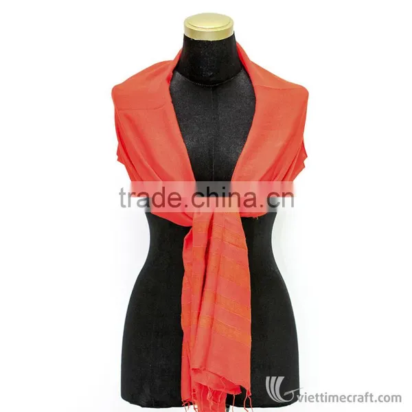 HOT SALE 30%!!!Customized Raw Pure Silk Scarf, Silk Scarves Manufacturer Vietnam, 100% Pure Silk photo-3