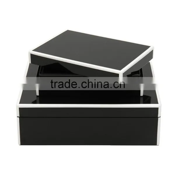 Vietnam Lacquer Box/ Wholesale Lacquered Box With White Line photo-5