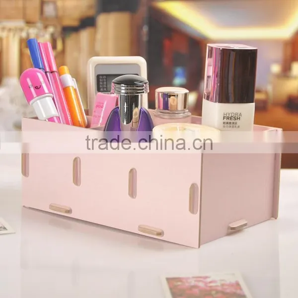 Wooden Cosmetics Storage Box / DIY Organizer photo-4