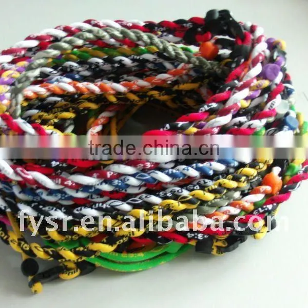 Titanium Necklace,silicone Necklace,sports Rope Necklace photo-2
