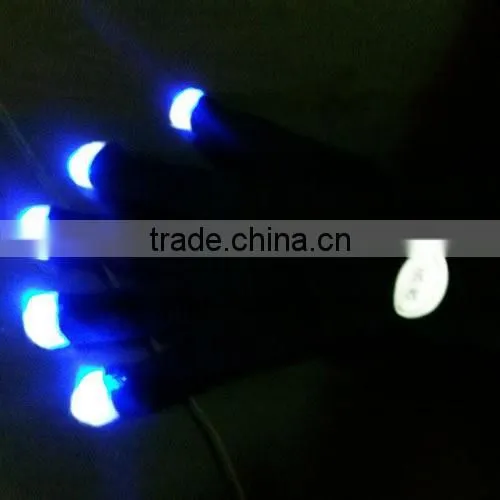 New Led Flashing Gloves Rainbow Flash Fingertip LED Gloves Unisex Light Up Glow Stick Gloves Mittens
