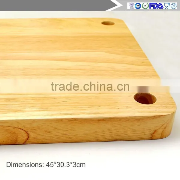 Extra Large Rubber Wood Chopping Block photo-3