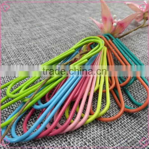 100mm Giant PET Coated Colorful Metal Paper Clip Stationery photo-4