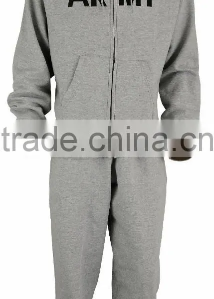 2 PCS SET ARMY SWEATSUIT PHYSICAL TRAINING HOODED SWEATSHIRT & SWEATPANTS photo-2