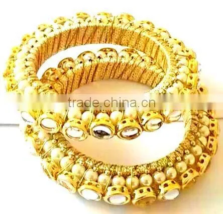 Wholesale Bridal Chura Kangan Bangles, Fancy Indian Bangles Factory Direct Price,Handmade Indian Bridal Jewelry photo-2