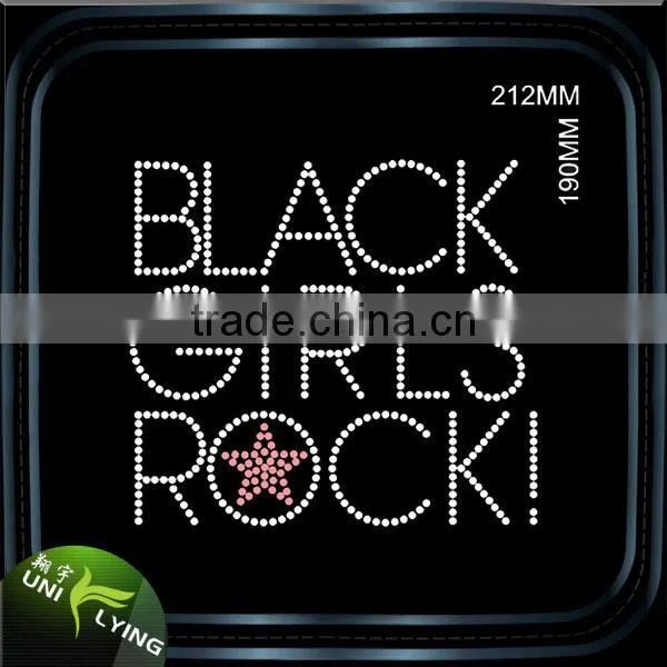 Black Girls Rock Wholesale Rhinestone Transfer For T Shirts