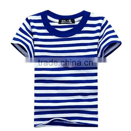 OEM Adult One Sample Made in China 100% Cotton Stripe T Shirts photo-4