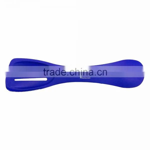 USA Made 4-in-1 Kitchen Spatula - Features a Spoon, Slotted Spoon, Turner and Serrated Edge and Comes With Your Logo. photo-4