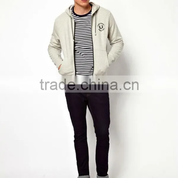 2013 Fashion Men Cap Neckline With Custom Drawcord Front Pouch Pocket Hoodie