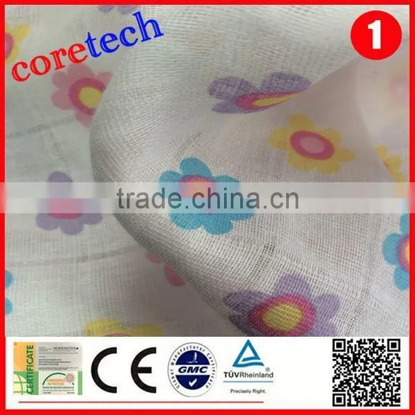 Washable Comfortable Cotton Gauze Fabric for Diapers, Muslin Gauze Fabric photo-2