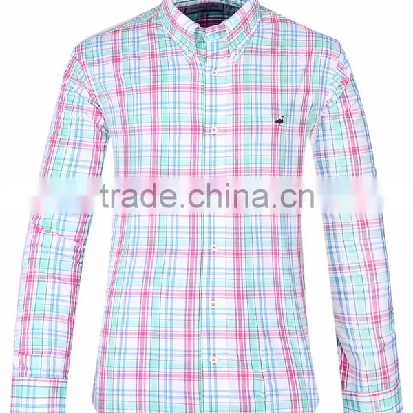 2017 Latest Men's Plaid Casual Long Sleeve Shirt photo-2
