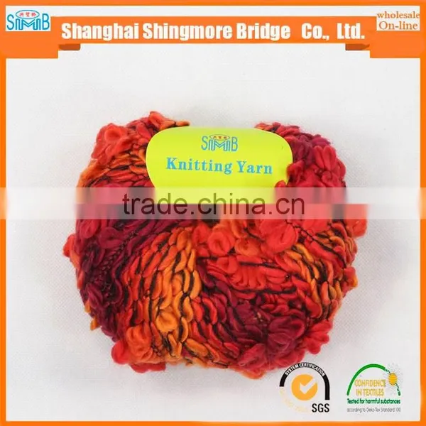 China Fancy Yarn Manufacturer Cheap Wholesale High Quality Acrylic Polyester Blended Flower Yarn for Knitting Scarf photo-2