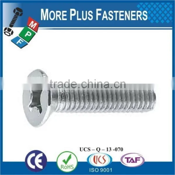 Made in Taiwan Machine Screw ISO 7046 Philips Flat Head Countersunk Stainless Steel and Carbon Steel Zinc Plated photo-6