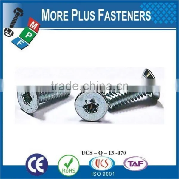 Made in Taiwan Phillips Drive Black Oxide Slotted Drive Zinc Finish Standard Torx Flat Head Undercut Machine Screw photo-6