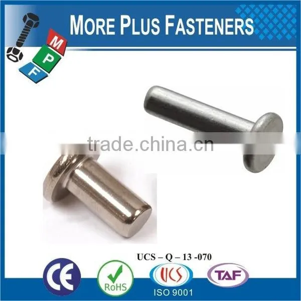 Made in Taiwan High Quality Rivet Copper Rivet Flat Head Rivet photo-4