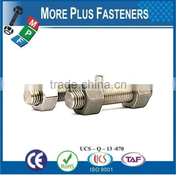 Made In Taiwan Stainless Steel Xylan Coated Colored Stud Bolts With Hexagon Nuts photo-2