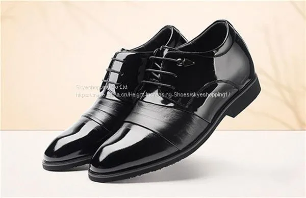 Mens Height Increasing Elevator Shoes for Wedding Formal Dress photo-4