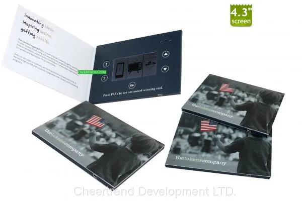 Customized Printing Video Book /video Brochure/video Greeting Card With 4.3 Inch LCD Display photo-2
