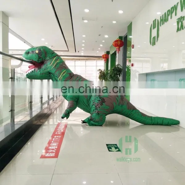 HI 210cm Height Walking Adult Dinosaur Costume Inflatable T-rex Costume photo-4