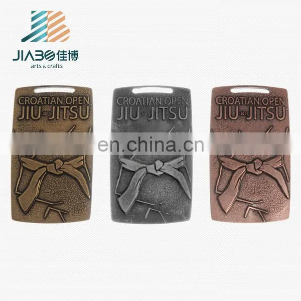 Engraved Custom Metal Antique Color Award Medals Taekwondo photo-4