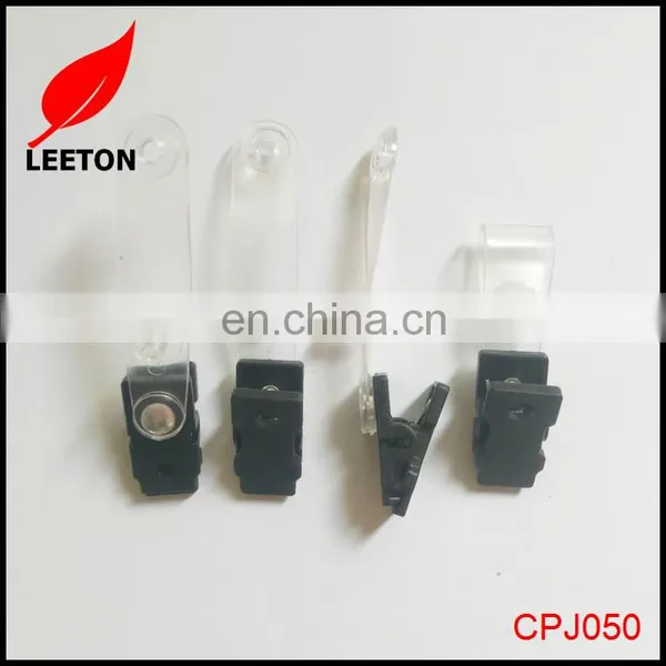 Factory Custom Plastic ID Badge Clip With Vinyl Strap photo-5