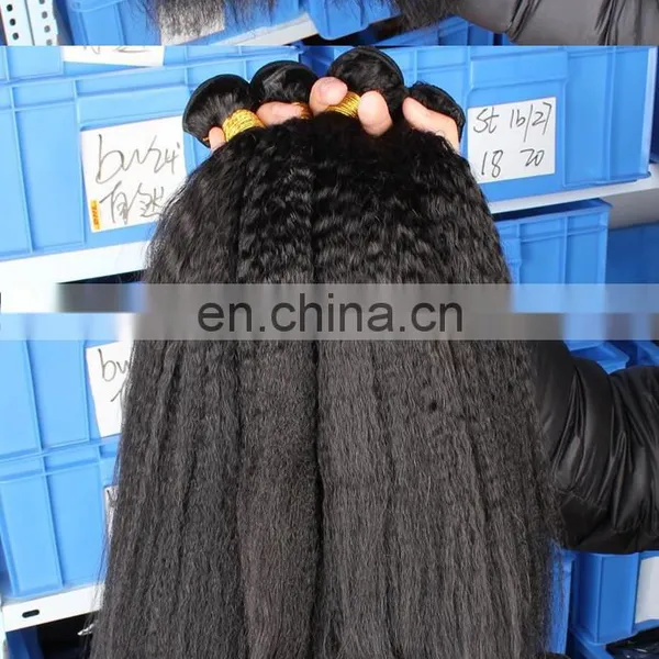 Shandong New Arrival High Quality 10-30inch 8A Grade Brazilian Hair Kinky Straight Hair Weaving photo-5