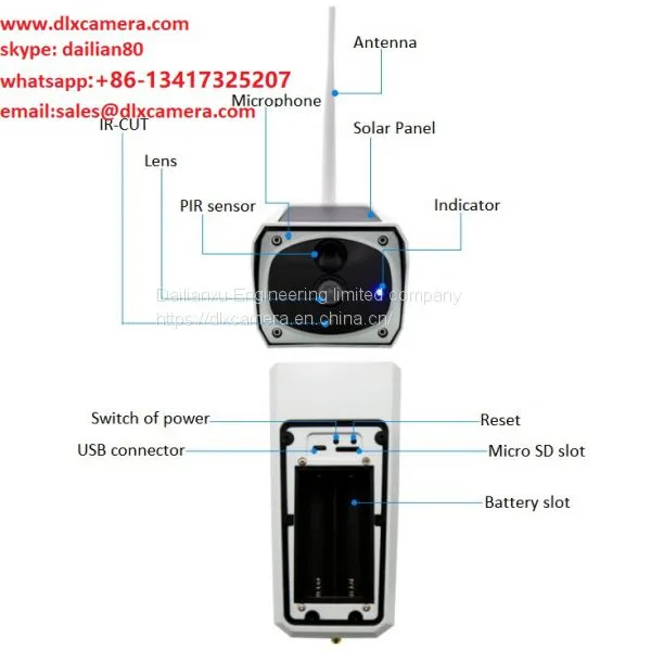 1920X1080p 2MP Solar Wireless 64G SD IP Camera With Two Ways Audio and APP of Smart Mobile photo-5