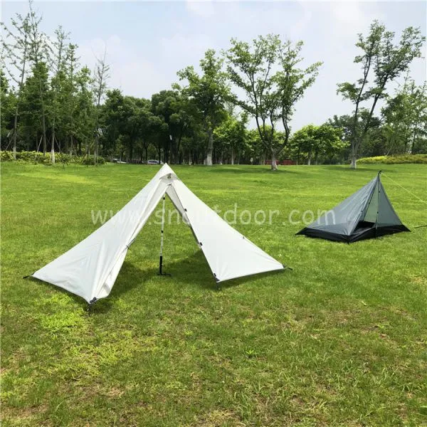 Oudoor 1 Person Pyramid Tent Rodless Backpacking Waterproof Lightweight Hiking Camping Hiking Ultralight Tents photo-4
