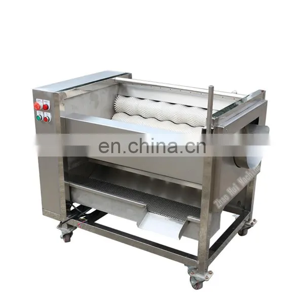 Industrial Automatic Yam Vegetable Washing Machine Potato Skin Cleaner Carrot Peeler photo-7