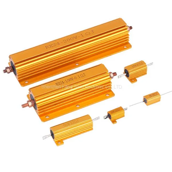 RX24 50W Power Metal Shell Aluminium Gold Resistor 1K 500R 300R 200R 150R 100R 50R 30R 20R 15R 10R 8R 6R 4R 2.5R 1.5R photo-3