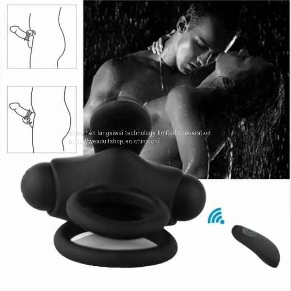 Penis Ring Remote Control Multi-speed Double Cock Vibrator photo-3