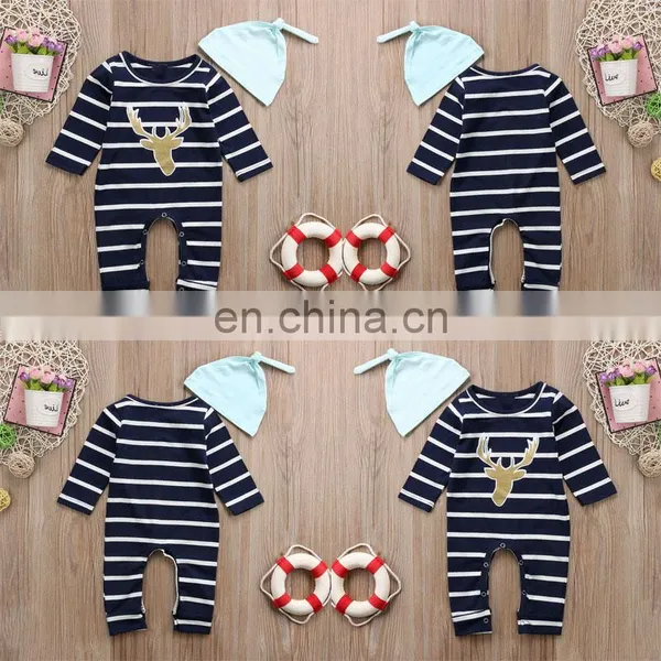 Baby Romper Set 1-2 Year Old Baby Clothes Fall Wearing Long Sleeve Rompers photo-6