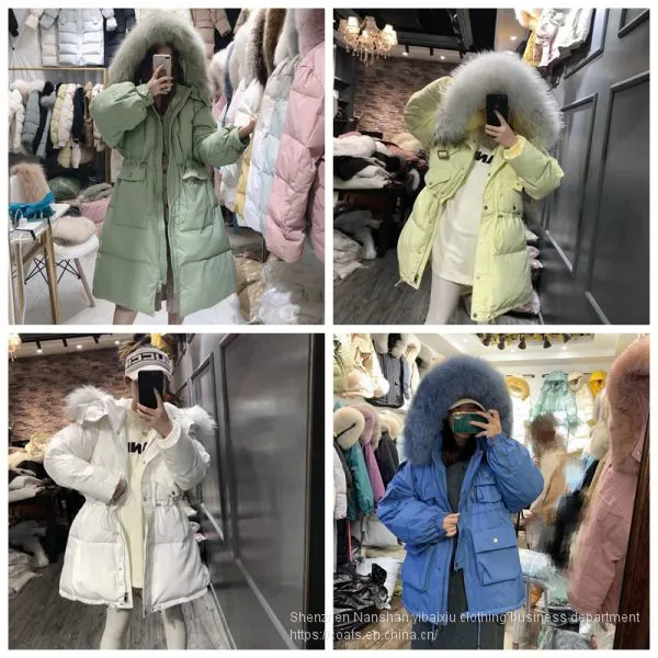 Zhejiang Manufacturer Autumn and Winter New Mid Long Korean Cotton Padded Jacket Women's Warm Coat Down Jacket Female Brand Stock Tail Goods photo-3
