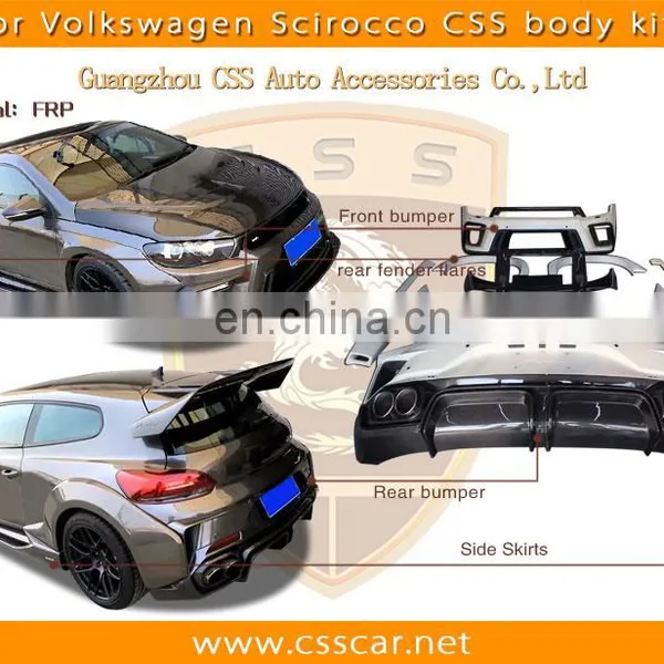 Aspec Design Wide Bumper Body Kit for vw Scirocco Kit Car Body Kits photo-4