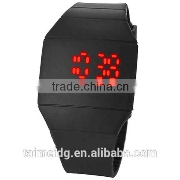 2015 Candy Color Custom Touch Screen Sport Silicone Led Watch for Sale, Cheap Watch, Boy Watch photo-5