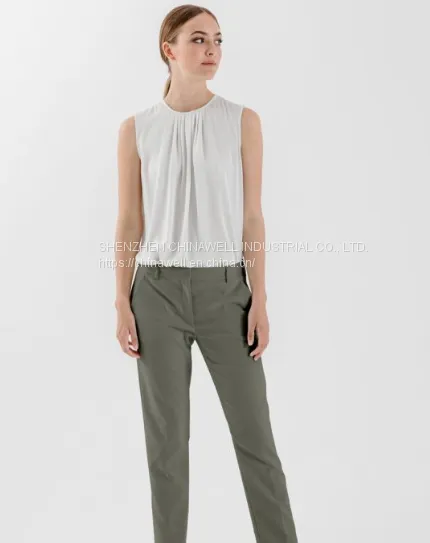 Ladies' 100%silk Sleeveless Top