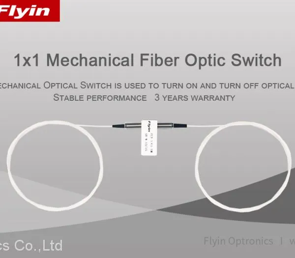 0.25mm 0.9mm Fiber Optic 2x2 Passive Mechanical Optical Switch With SC FC LC ST Connector photo-2