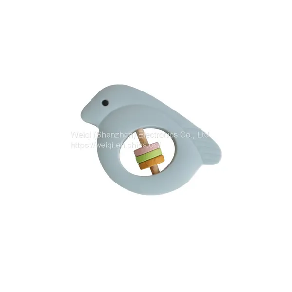 Baby Wooden Bird Bed Rattles Toys Teether photo-2