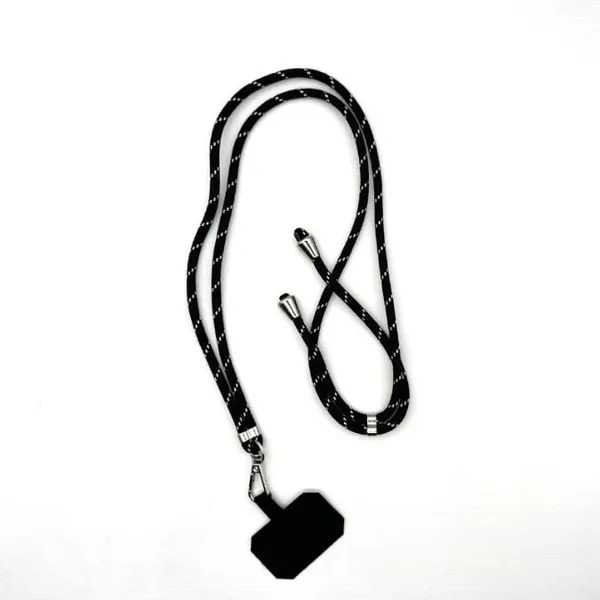 Color Mobile Phone Lanyard Jacquard Technology Logo Lanyard Metal Accessories