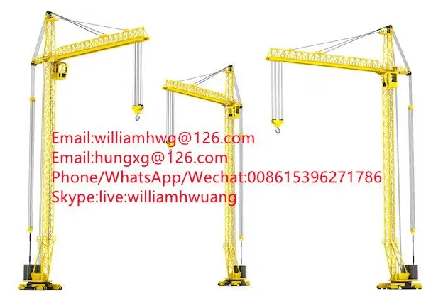Topeless Construction Tower Crane Flat Top Mobile Portable Tower Crane