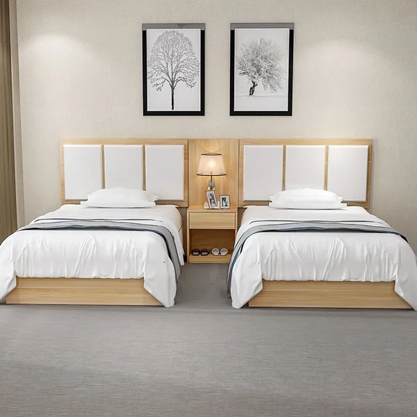 Modern Light Luxury Leather Bedroom Soft Bed Suitable For High-end Villa Hotel Double Beds photo-3