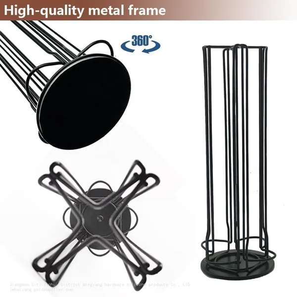 Coffee Capsule Stand is Suitable for Nespresso Vertuoline, Coffee Capsule Stand Rotating Pod Holder Can Accommodate 28 Nespresso Vertuo Pod, Black photo-3