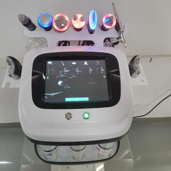 7-in-1 Black Pearl Hydro Facial Machine mit Bio RF Hydro Dermabrasion, Cold Hammer, Spray & Saugfunktion