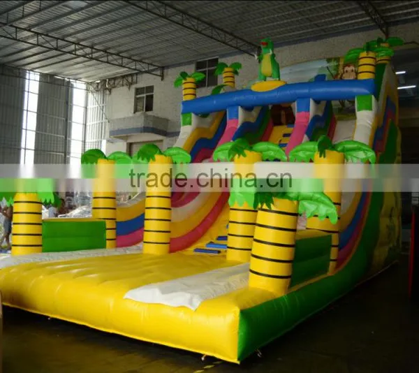 Free Blower Dinosaur Theme Guangzhou 0.55mm PVC Children Inflatable Bouncer Jumping Castle Slide photo-3