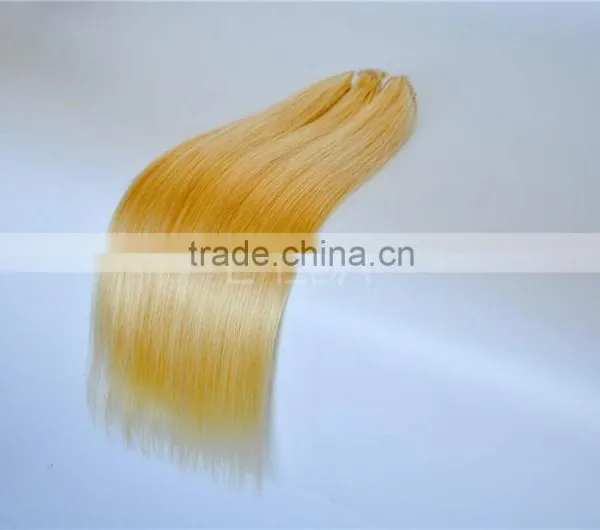 Dark Ash Blonded Virgin Asian Remy Hair Golden Blonde Remy Hair Weft Supplier's Choice photo-3