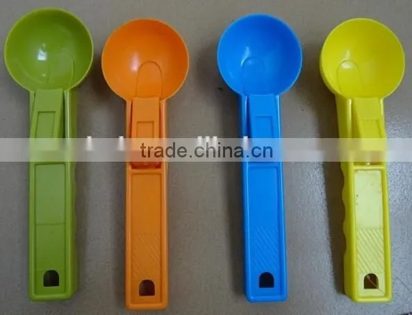 COLORFUL SIMPLE PLASTIC PS ICE CREAM SPOON FOR SUPERMARKET photo-4